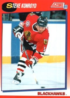 1991-92 Score Canadian Bilingual #189 Steve Konroyd