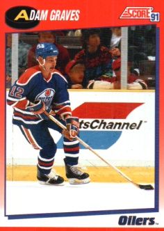 1991-92 Score Canadian Bilingual #235 Adam Graves