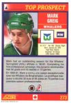 1991-92 Score Canadian Bilingual #273 Mark Greig TP