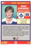 1991-92 Score Canadian Bilingual #275 Drake Berehowsky TP