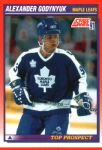 1991-92 Score Canadian Bilingual #281 Alexander Godynyuk TP
