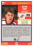 1991-92 Score Canadian Bilingual #287 Kevin Todd RC