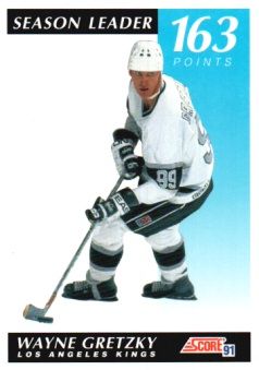 1991-92 Score Canadian Bilingual #296 Wayne Gretzky SL