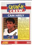 1991-92 Score Canadian Bilingual #305 Cam Neely Crunch