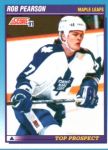 1991-92 Score Canadian Bilingual #341 Rob Pearson RC
