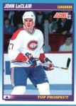 1991-92 Score Canadian Bilingual #343 John LeClair RC
