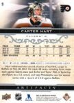 2021-22 Artifacts #9 Carter Hart Upper Deck