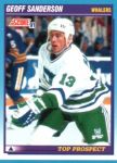 1991-92 Score Canadian Bilingual #354 Geoff Sanderson RC