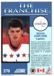1991-92 Score Canadian Bilingual #370 Kevin Hatcher FP