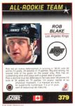 1991-92 Score Canadian Bilingual #379 Rob Blake ART