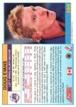1991-92 Score Canadian Bilingual #399 Doug Evans