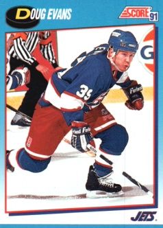 1991-92 Score Canadian Bilingual #399 Doug Evans
