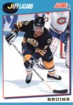 1991-92 Score Canadian Bilingual #445 Jeff Lazaro