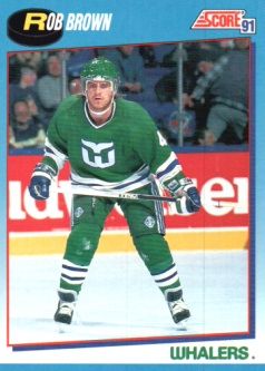 1991-92 Score Canadian Bilingual #466 Rob Brown