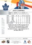 2021-22 Upper Deck #167 Jack Campbell