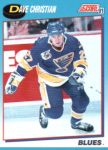 1991-92 Score Canadian Bilingual #589 Dave Christian