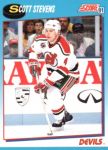 1991-92 Score Canadian Bilingual #595 Scott Stevens