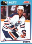 1991-92 Score Canadian Bilingual #601 Troy Mallette