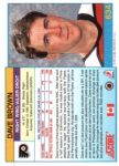 1991-92 Score Canadian Bilingual #634 Dave Brown