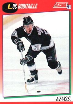 1991-92 Score Canadian English #3 Luc Robitaille