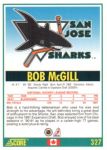 1991-92 Score Canadian English #327 Bob McGill