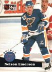 1991-92 Pro Set French #557 Nelson Emerson