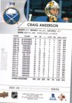2021-22 Upper Deck #518 Craig Anderson