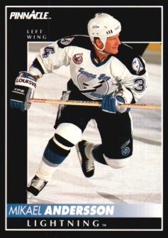 1992-93 Pinnacle #384 Mikael Andersson Score
