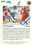 1992-93 Upper Deck #619 Jonni Vauhkonen RC
