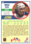 1990-91 Score #14 Thomas Steen