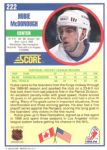 1990-91 Score #222 Hubie McDonough RC