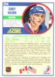 1990-91 Score #254 Carey Wilson
