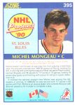 1990-91 Score #395 Michel Mongeau RC