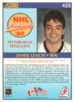 1990-91 Score #420 Jamie Leach RC