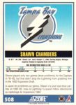 1992-93 Score Canadian #508 Shawn Chambers