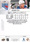 2021-22 Upper Deck #670 Adam Fox AS1