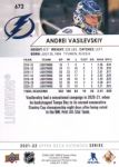 2021-22 Upper Deck #672 Andrei Vasilevskiy AS1