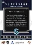 2023-24 Upper Deck Honor Roll #HR02 Matty Beniers