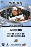 2023-24 Upper Deck MVP Ice Battles #37 John Klingberg
