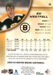 2023-24 Upper Deck Bruins Centennial #14 Ed Westfall