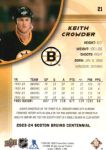 2023-24 Upper Deck Bruins Centennial #21 Keith Crowder