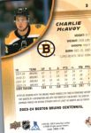 2023-24 Upper Deck Bruins Centennial #3 Charlie McAvoy