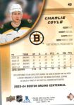 2023-24 Upper Deck Bruins Centennial #40 Charlie Coyle