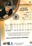 2023-24 Upper Deck Bruins Centennial #54 Steve Kasper