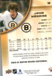 2023-24 Upper Deck Bruins Centennial #59 John Wensink