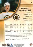 2023-24 Upper Deck Bruins Centennial #8 Shawn Thornton
