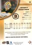 2023-24 Upper Deck Bruins Centennial #83 Jeremy Swayman