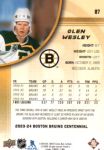 2023-24 Upper Deck Bruins Centennial #87 Glen Wesley