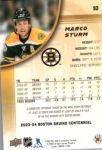2023-24 Upper Deck Bruins Centennial #93 Marco Sturm