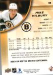 2023-24 Upper Deck Bruins Centennial #98 Mike Milbury